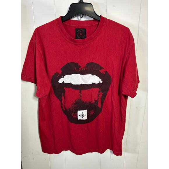 Nyjah Huston Disorder Skateboards X Tab Tongue. Red. Size M - Picture 1 of 7
